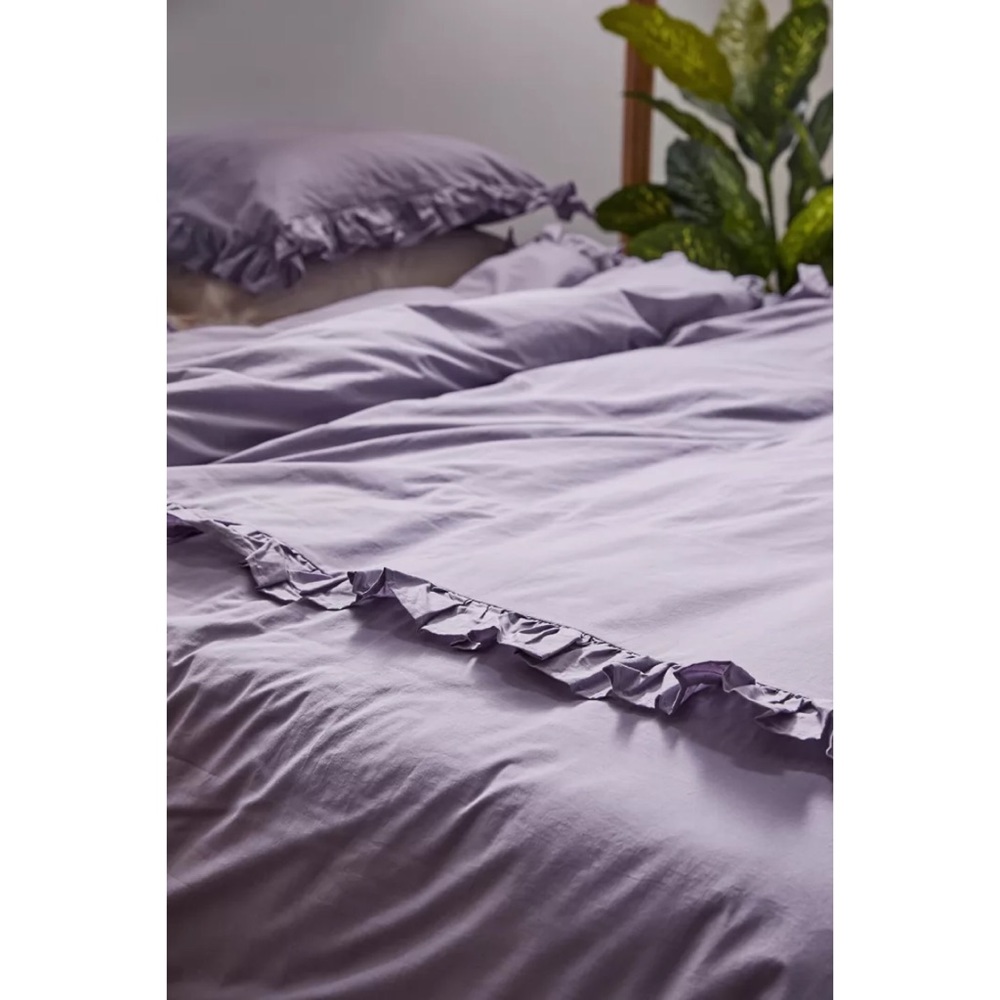 Ruffle Cotton Duvet Cover - Picture 4 of 7